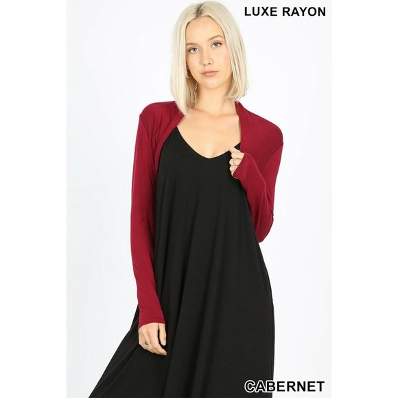Zenana Bolero Cardigan Super Soft Long Sleeve - Picture 6 of 10